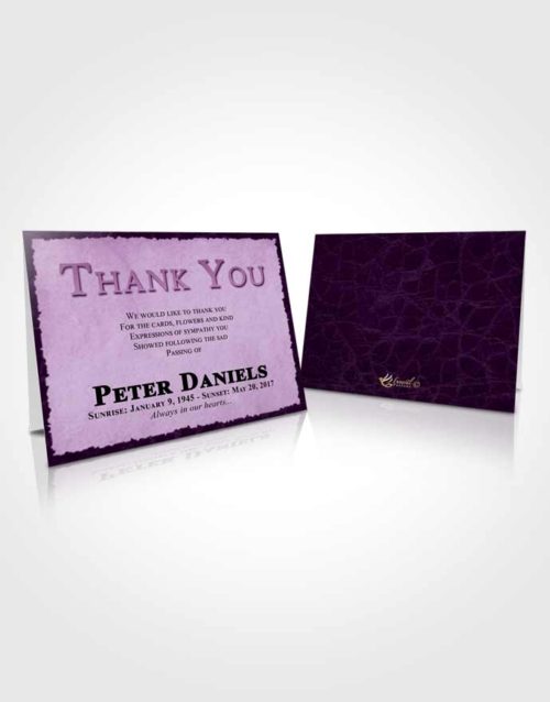 Funeral Thank You Card Template Soothing Outback