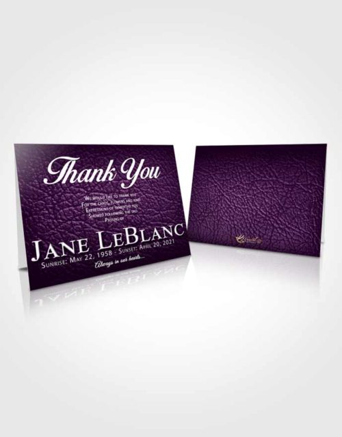 Funeral Thank You Card Template Soothing Passion