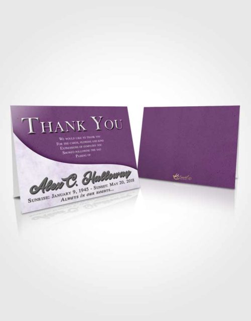 Funeral Thank You Card Template Soothing Peace of Mind