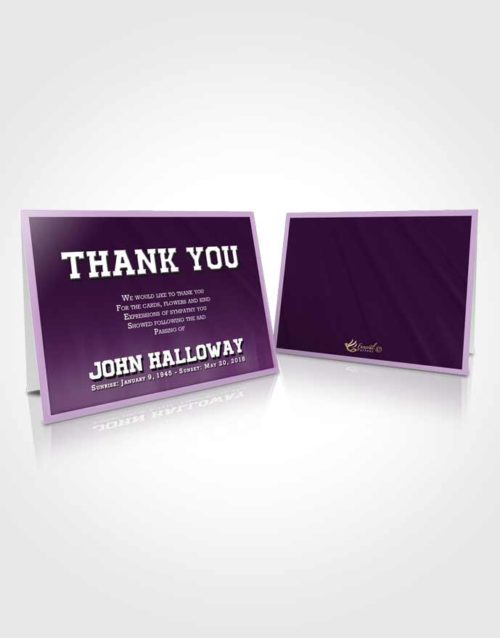 Funeral Thank You Card Template Soothing Vigor