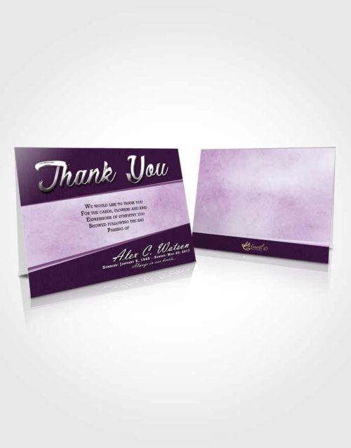 Funeral Thank You Card Template Soothing Vitality