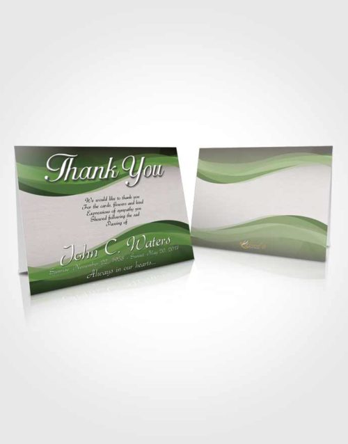 Funeral Thank You Card Template Spring Fortitude