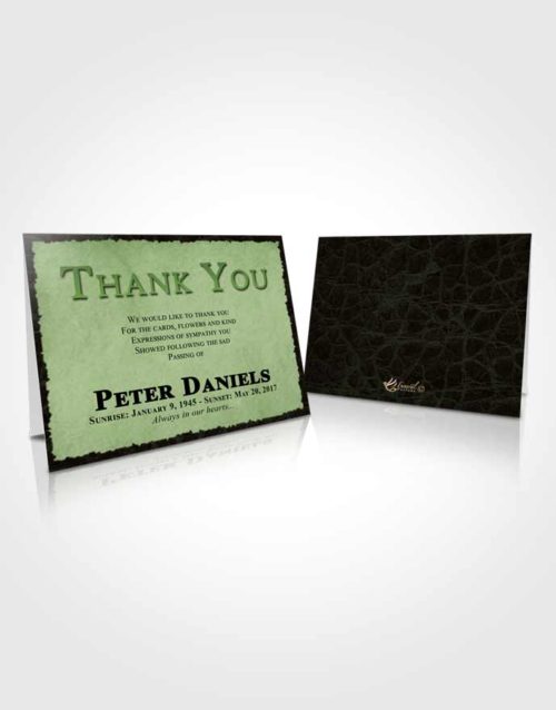 Funeral Thank You Card Template Spring Outback