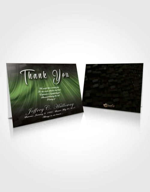 Funeral Thank You Card Template Spring Strength