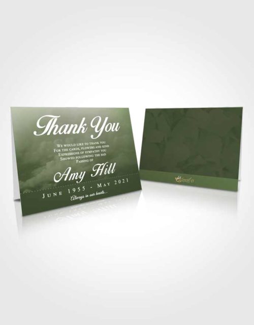Funeral Thank You Card Template Spring Sympathy