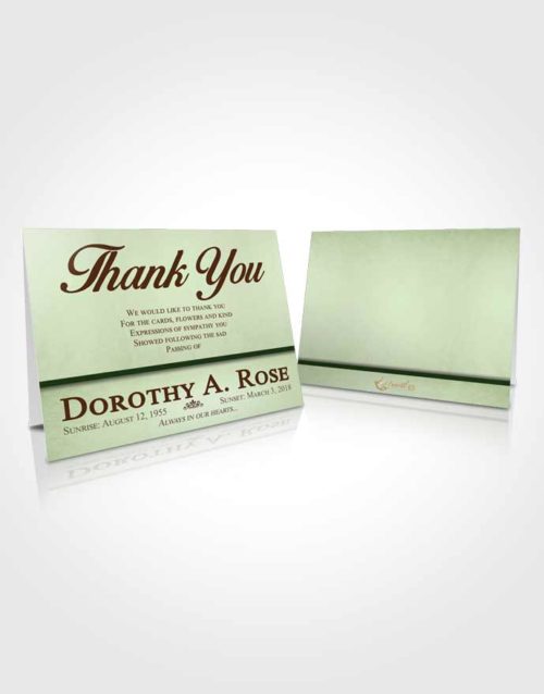 Funeral Thank You Card Template Spring Tolerance