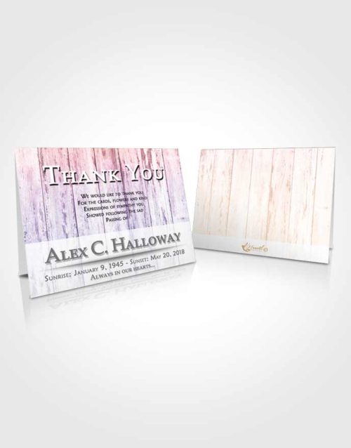 Funeral Thank You Card Template Steady Endurance