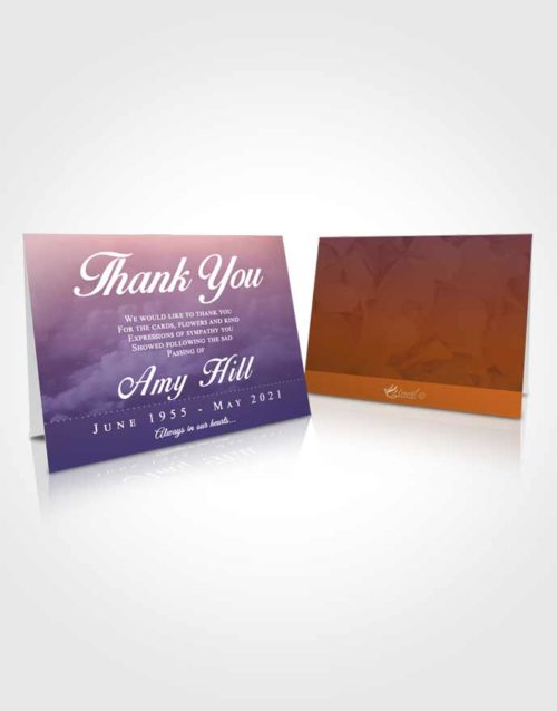 Funeral Thank You Card Template Steady Sympathy
