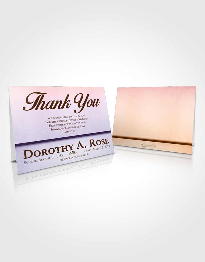 Funeral Thank You Card Template Steady Tolerance