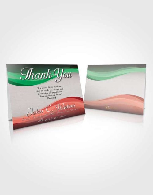 Funeral Thank You Card Template Summer Fortitude