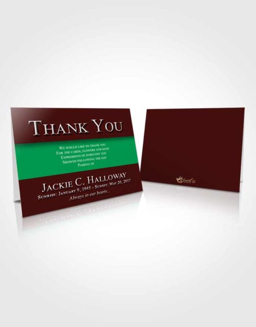 Funeral Thank You Card Template Summer Nobility