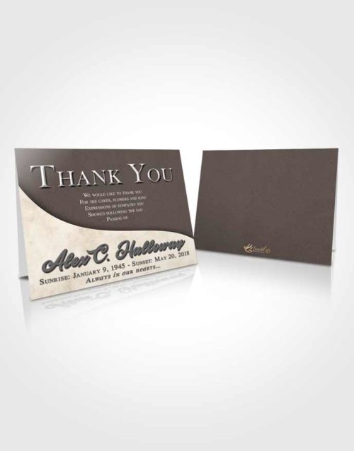 Funeral Thank You Card Template Superior Peace of Mind