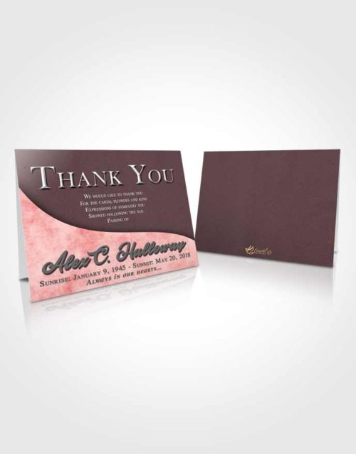 Funeral Thank You Card Template Tender Peace of Mind