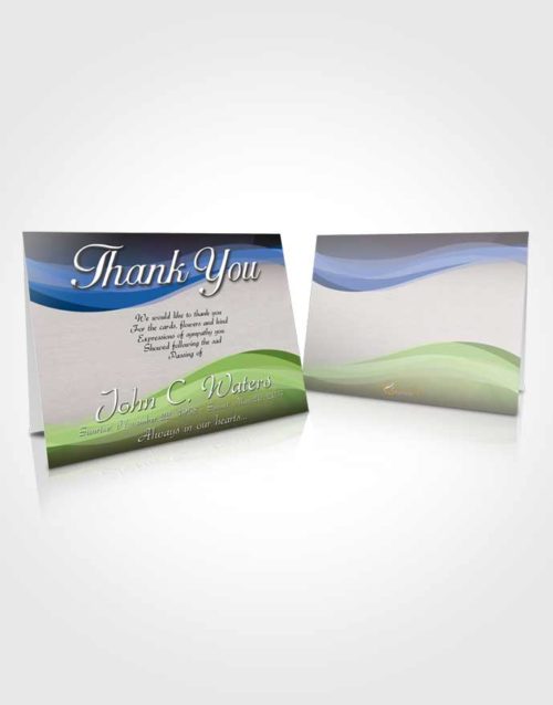 Funeral Thank You Card Template Tranquil Fortitude