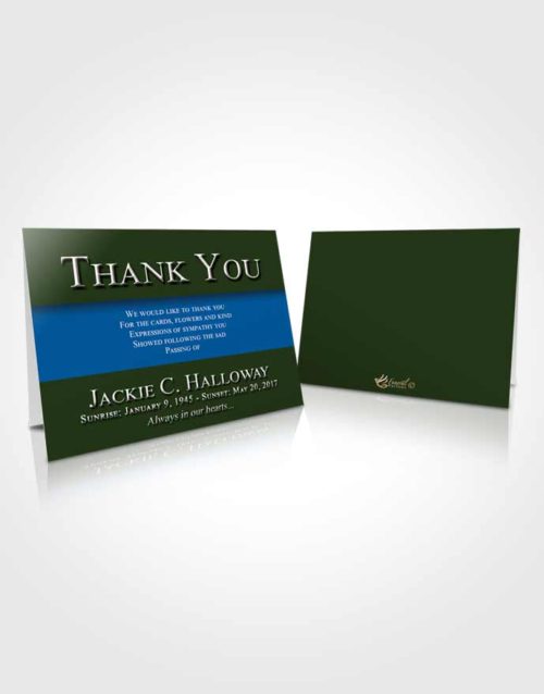 Funeral Thank You Card Template Tranquil Nobility