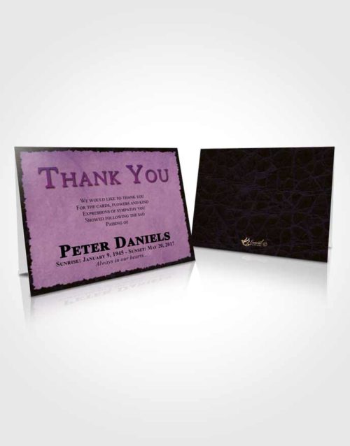 Funeral Thank You Card Template Tranquil Outback
