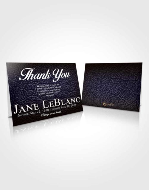 Funeral Thank You Card Template Tranquil Passion
