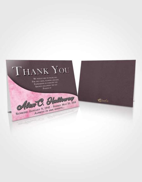 Funeral Thank You Card Template Tranquil Peace of Mind