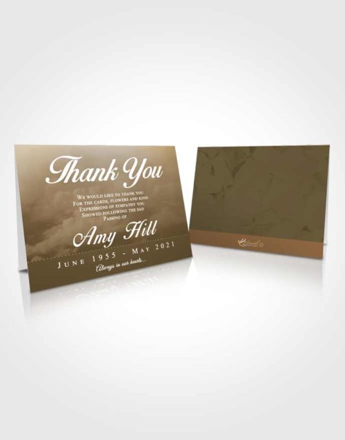 Funeral Thank You Card Template Tranquil Sympathy