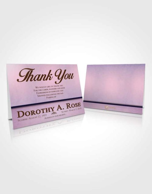 Funeral Thank You Card Template Tranquil Tolerance