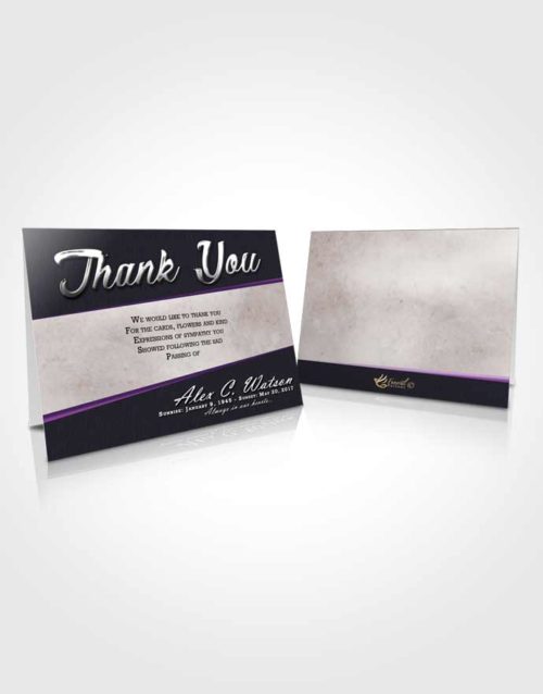 Funeral Thank You Card Template Tranquil Vitality
