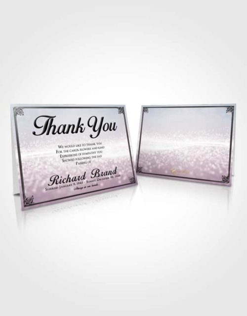 Funeral Thank You Card Template Wholesome Class Light