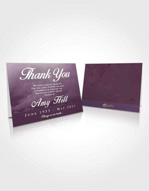 Funeral Thank You Card Template Wholesome Sympathy