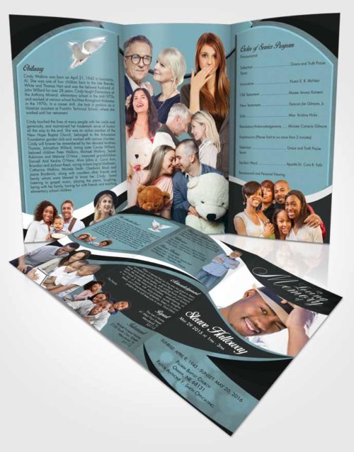 Obituary Template Trifold Brochure Paramount Diligence