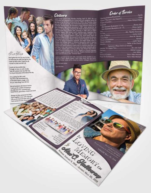 Obituary Template Trifold Brochure Remarkable Peace of Mind