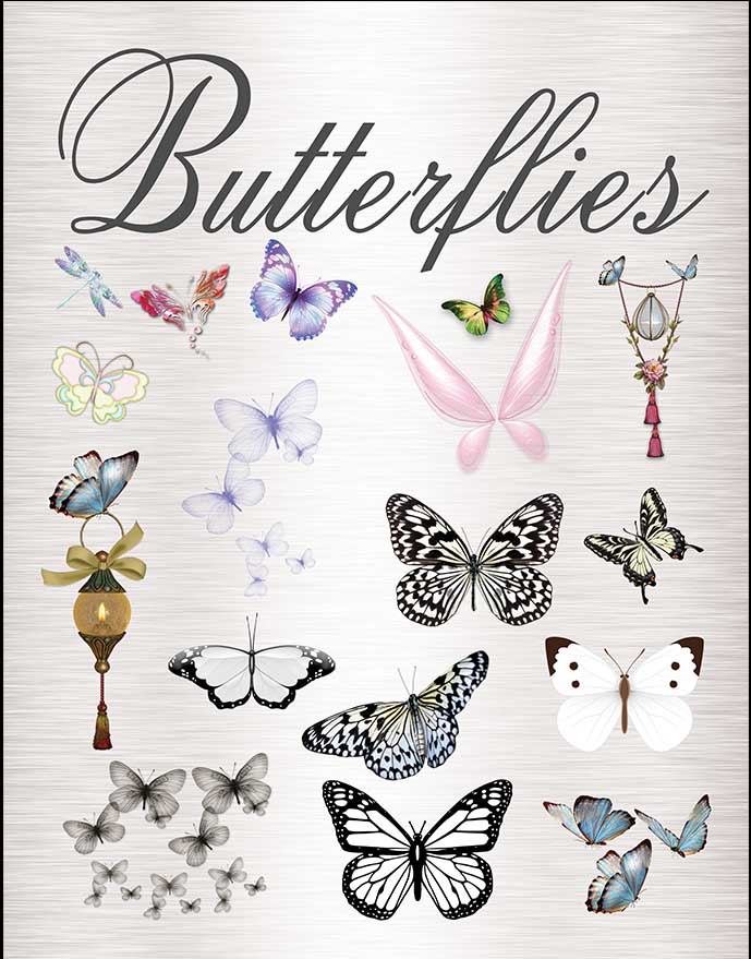 Butterflies Graphic Images Business Kit