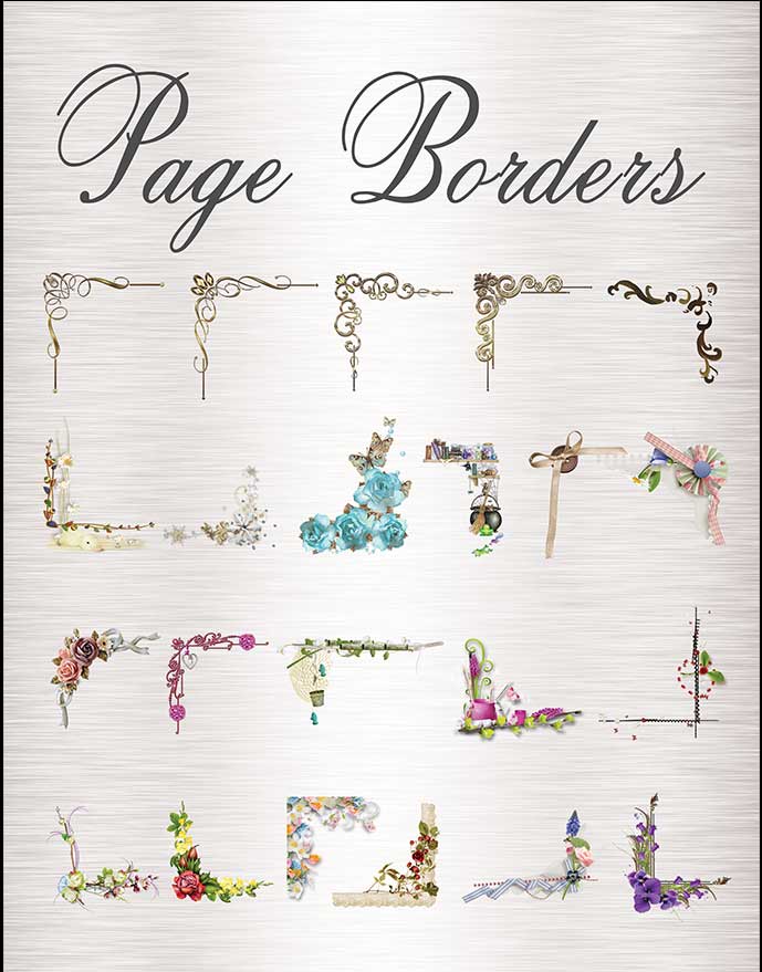 Page Borders Corner Images Business Kit