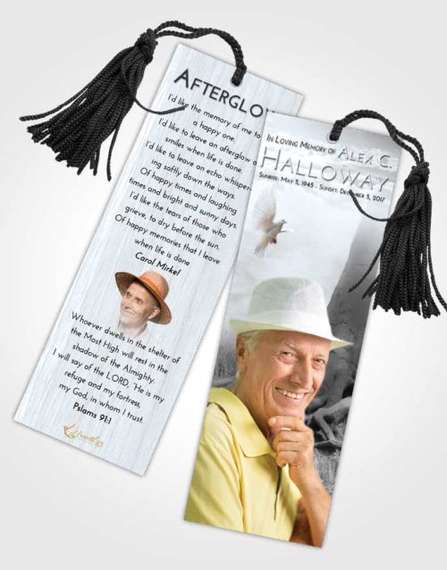 Funeral Bookmark Template Freedom Deep Roots