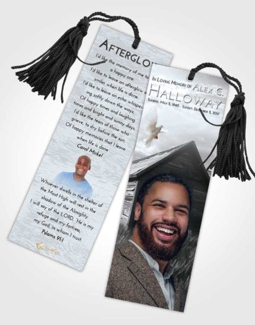 Funeral Bookmark Template Freedom Farming Life