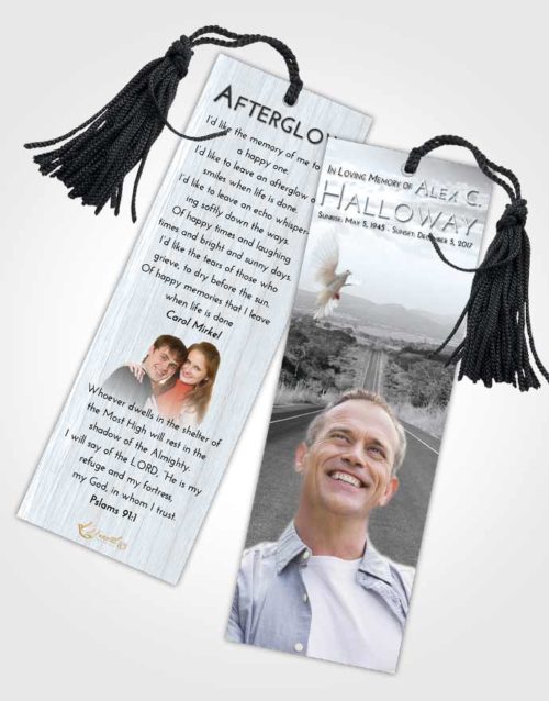 Funeral Bookmark Template Freedom Highway Cruise