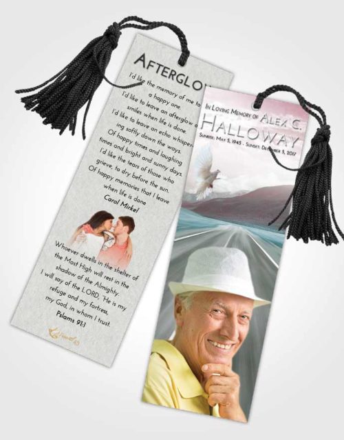 Funeral Bookmark Template Morning Morning Highway