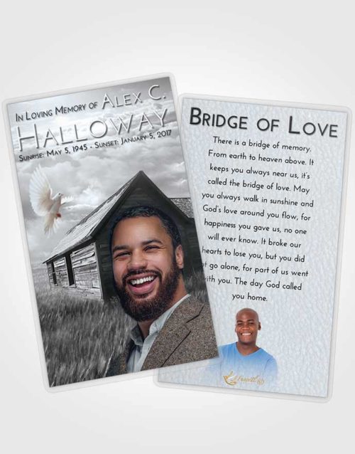 Funeral Prayer Card Template Freedom Farming Life