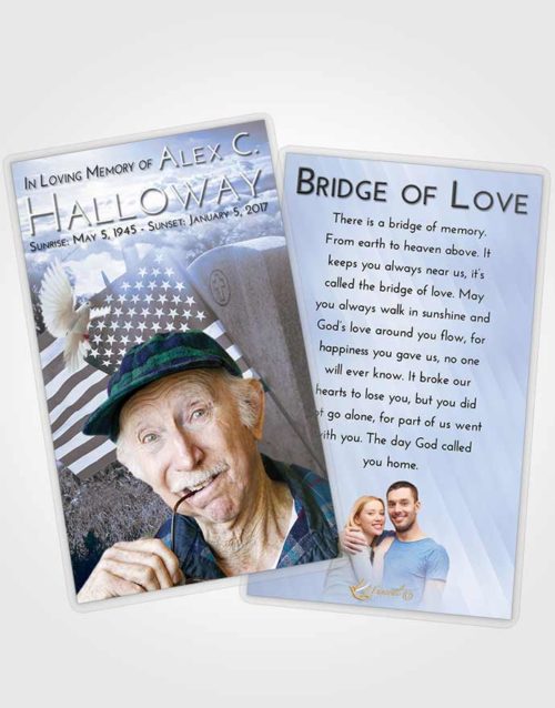 Funeral Prayer Card Template Splendid American Smile