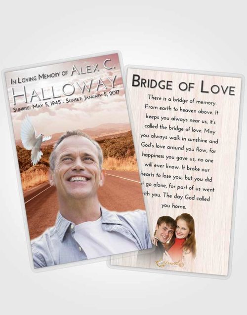 Funeral Prayer Card Template Strawberry Love Highway Cruise