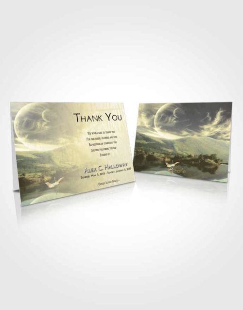 Funeral Thank You Card Template At Dusk Astonishing Moon