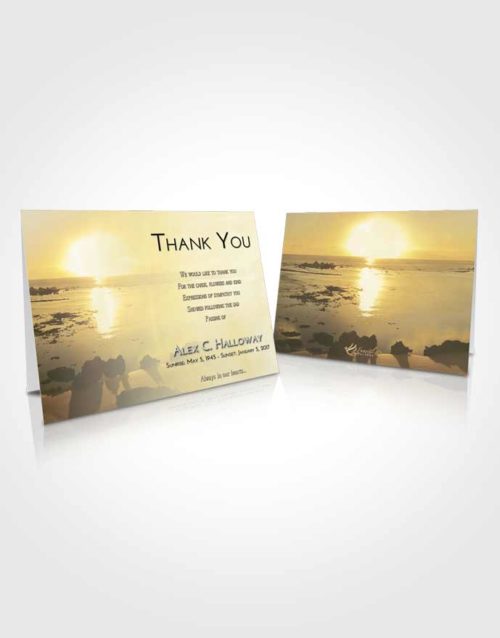 Funeral Thank You Card Template At Dusk Early Rise