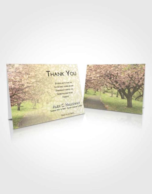 Funeral Thank You Card Template At Dusk Flowering Path