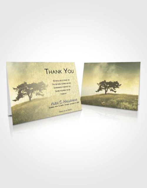 Funeral Thank You Card Template At Dusk Gentle Pasture