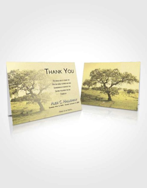 Funeral Thank You Card Template At Dusk Loving Leaves