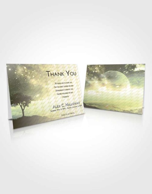 Funeral Thank You Card Template At Dusk Scenic Sky