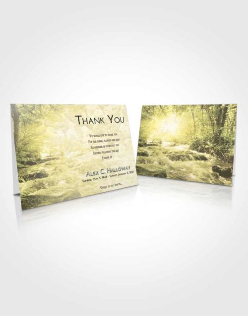 Funeral Thank You Card Template At Dusk Silver Stream