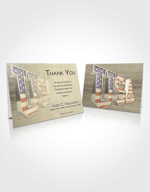 Funeral Thank You Card Template At Dusk USA