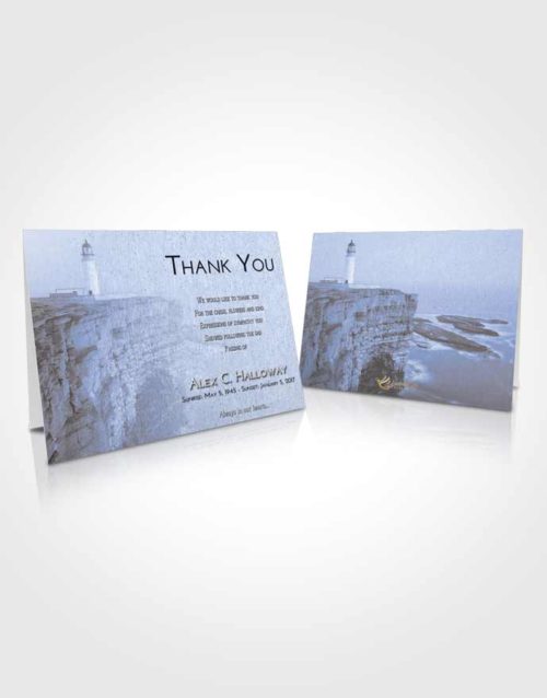 Funeral Thank You Card Template Coral Reef Lighthouse Point
