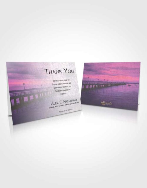 Funeral Thank You Card Template Emerald Lake Drive