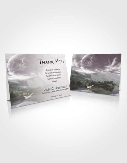 Funeral Thank You Card Template Evening Astonishing Moon