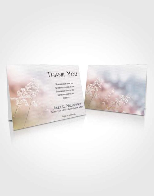 Funeral Thank You Card Template Evening Colorful Spring